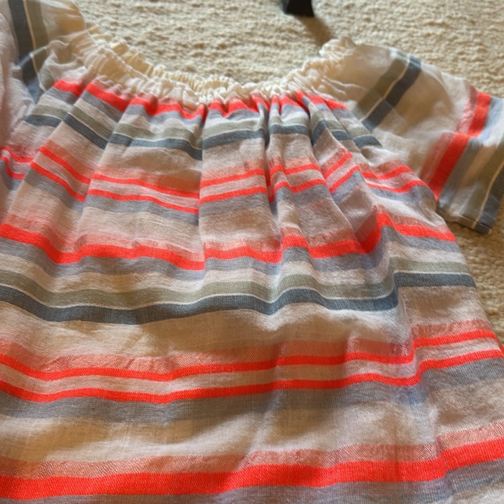 Nwot lemlem Striped Off-Shoulder Top